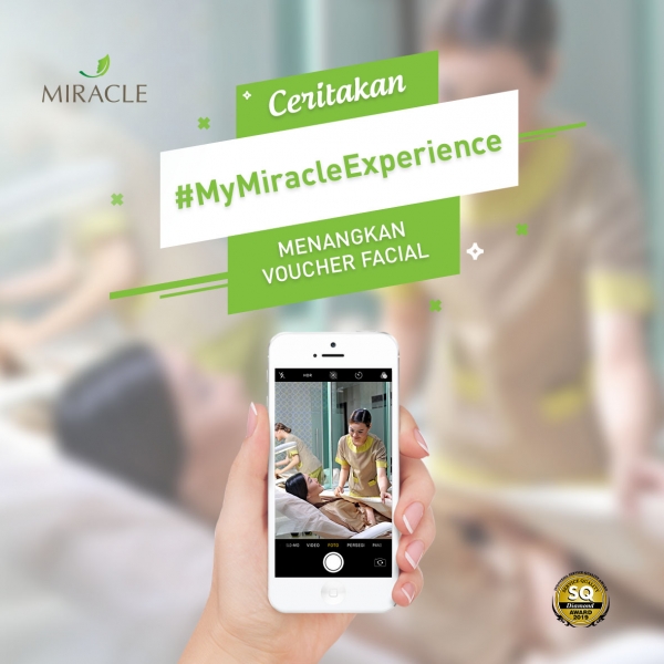 Banner Yuk, bagikan pengalaman perawatan berkesan di Miracle dengan hashtag #MyMiracleExperience