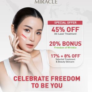 Banner MERDEKA! Tampil Percaya Diri Bersama Miracle Aesthetic Clinic